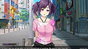 Visual novel explores zero chastity in Kurumi's twin slut route.