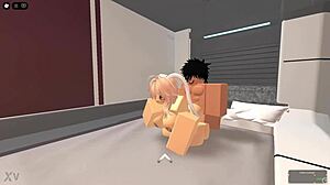 Stranger bangs me hard in their cozy bed
