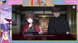 근육질 브루넷의 큰 가슴이 일본 헨타이 게임 액션에 빠지다 Nie No Hakoniwa 4편