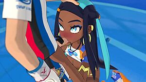 Nessa Rides Hard in Asian POV Cowgirl Hentai with Big Ass