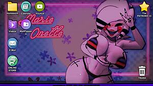 fap nights at frennis night club with golden masturbation scene in hentai game