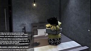 Roblox catgirl drove me wild before finally giving in hard