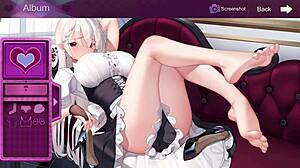 Cute honey hentai game starts with pussy licking in part 1