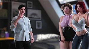 Perverted stepmom shows cock sucking skills with creampie cum in mouth 3d porn game