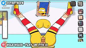 Marge Simpsons milf takes it in big ass and tits orgasm scenes with toys and deepthroat!