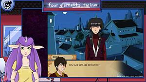 Avatar Last Airbender Four Elements Trainer Pt 31 - Beach Blowjob with Big Tits