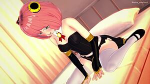 Anya Spying in Costume at Adult Hentai Clinic