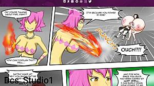 wow, the huger game ch01 - fairy tail parody with giantess growth breast expansion inflation hentai 😍