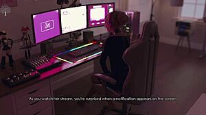 Reclaiming the lost 03 - streamer teases her chat with her massive tits and squirting creampie!