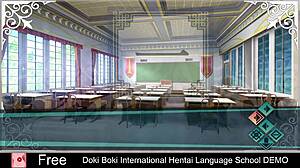 comic demo follows erotic game adventures at doki boki international hentai language school.