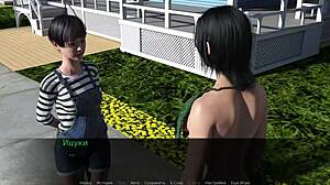 Zoe the Exhibitionist Flashes Naked Outdoors in Part 1