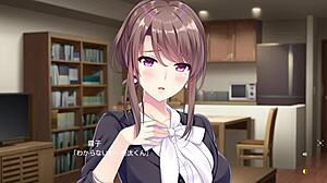 Tsuki no kanata de aimashou features Kiriko Matsumiya in scene 1 anime style.