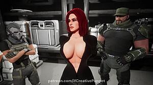 Redhead Rides Monster Cock In Latex Cowgirl!