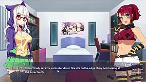 i'm sakura gamer, episode 2, nekohime confrunts clover