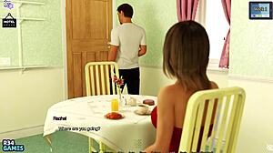 Helping her out in a steamy reunion with step sister in 3D hentai