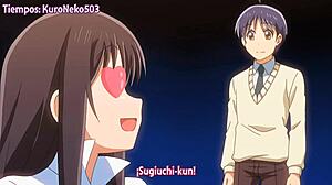 This hentai girl eagerly sucks with a facial finish in mind
