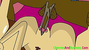 Верная жена ловит фейс в дикой межрасовой групповухе