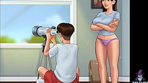 Jenny Handjobs Stepbrother in Summertime Saga