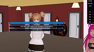 i'm hooked on harem hotel part 3 with vtuber lewdneko. elf maid's cute feet in bdsm play!