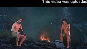 Nudexpedition 33 Ep 12: Lune And Gustave Camp With Hairless Pussy And Monster Cock