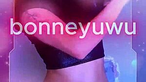 Bonneyuwu hits 10 25 with cyberpunk makeup cosplay as guardians of the galaxy nebula in sexy petite costume!