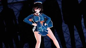 Takao Bass Knight Dancing In Azur Lane Hentai Animation.