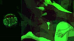 in a retro game world a powerful demon takes control over seris through intense battles