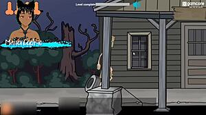 Fuckerman Kongkek Brunet Di Sekitar Bandar Dalam Permainan Hentai