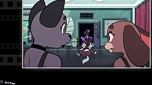 In beatbanger volume 2, zoe unleashes FURRY ANIME action in game mode