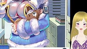 Anime Girl's Big Tits Fondled and Lactating