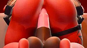 Desdemona's Subtle Anal Adventures with Dildo Riding in Fortnite Animations