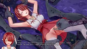 Knight Ricca faces ghouls with Miria and merchant in 4k 60fps 3d hentai game uncensored