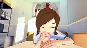 Ty lee trains blowjob skills