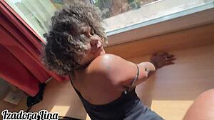 i called the hotel receptionist guy and rode his cock hard until he couldn't hold back seeing me on all fours and came