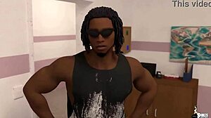 Mrs Keagan unleashes big tits in afterschool interracial mature action