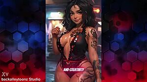 Digital divas 4 uncensored ai seduces with big booty and curvy outfits.