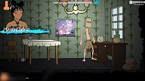 Fuckerman knepper brunette rundt i byen i hentai spil. Fuck sex!