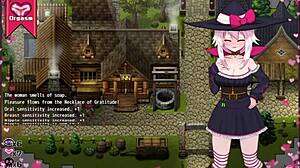 bruxinha faces a wild gangbang from slimes in ceres and the contract guild hentai game part 2 with petite group action