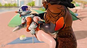 Overwatch Juno Getting Clapped