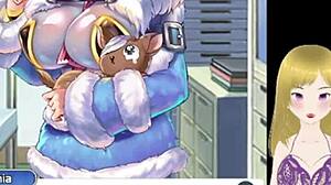 Anime Girl's Big Tits Fondled and Lactating