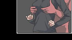 Invisible man performs blowjobs and creampies on unsuspecting characters in hentai game