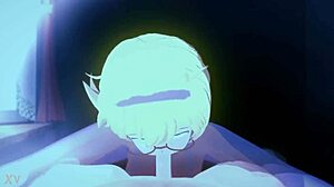 Watch Lotte Suck Cock So Deliciously In Little Witch Academia!
