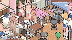 hentai game shows doctor handling patient in hospital with normal day gameplay