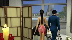 i watch my girlfriend share bed with friend in table for three cuckold episode 22