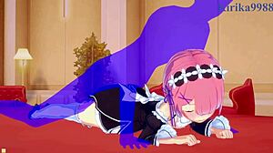 Ram and Rem from Re Zero engage in wild oppai creampie sex with intense orgasms!