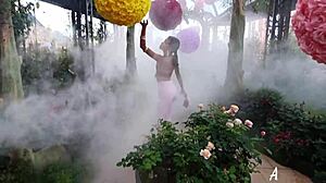 i showed my cute petite ass to the city before huge cum load