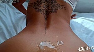 i showed my cute petite ass to the city before huge cum load