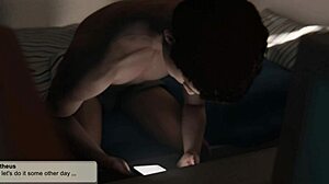 In this game chapter, university lectures lead to meeting a friend with blowjob and handjob action in anime style. Gay hentai elements build the masturbation scene.
