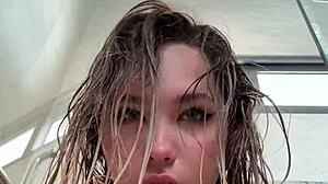 Watch This Asian Beauty Squirt Wildly While Fingering Her Tight Pussy in the Bathroom!