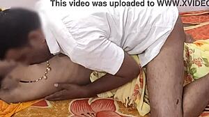 yes, fuck my chubby pussy harder in missionary. indian village couple does homemade creampie